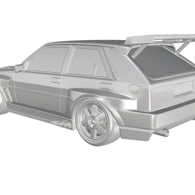 Mô hình 3D Lancia Delta HF integrale 1987-1994 Racing sắc nét