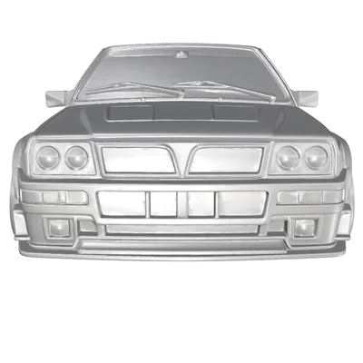 Mô hình 3D Lancia Delta HF integrale 1987-1994 Racing sắc nét