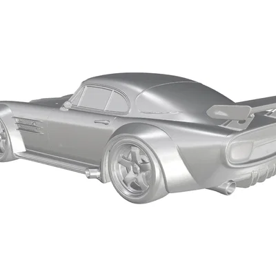 Mô hình Maserati 3500 GT Racing độ phong cách hầm hố in 3D