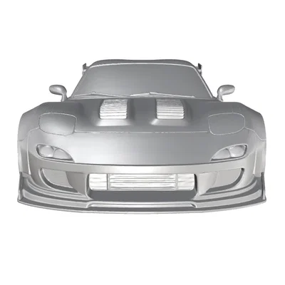 Mô hình 3D xe đua Mazda RX-7 FD 1992-2002 Racing cực chi tiết