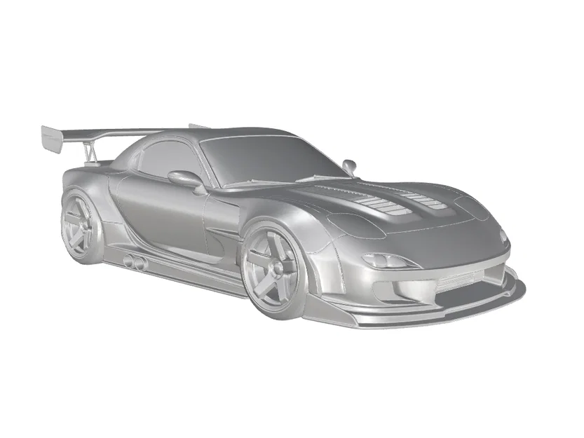 Mô hình 3D xe đua Mazda RX-7 FD 1992-2002 Racing cực chi tiết - Image 5