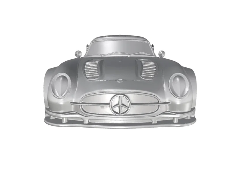Mô hình 3D xe đua Mercedes Benz 300 SLR Uhlenhaut Coupe 1955 đẹp - Image 2