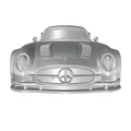 Mô hình 3D xe đua Mercedes Benz 300 SLR Uhlenhaut Coupe 1955 đẹp - Thumbnail 2