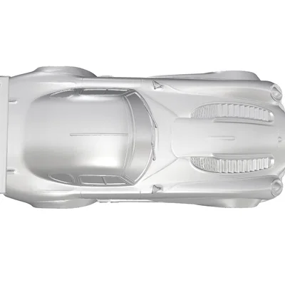 Mô hình 3D xe đua Mercedes Benz 300 SLR Uhlenhaut Coupe 1955 đẹp