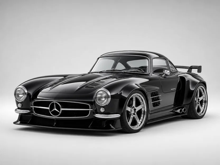 Mô hình 3D Mercedes-Benz 300 SL Gullwing W198 Racing siêu đẹp - Image 1
