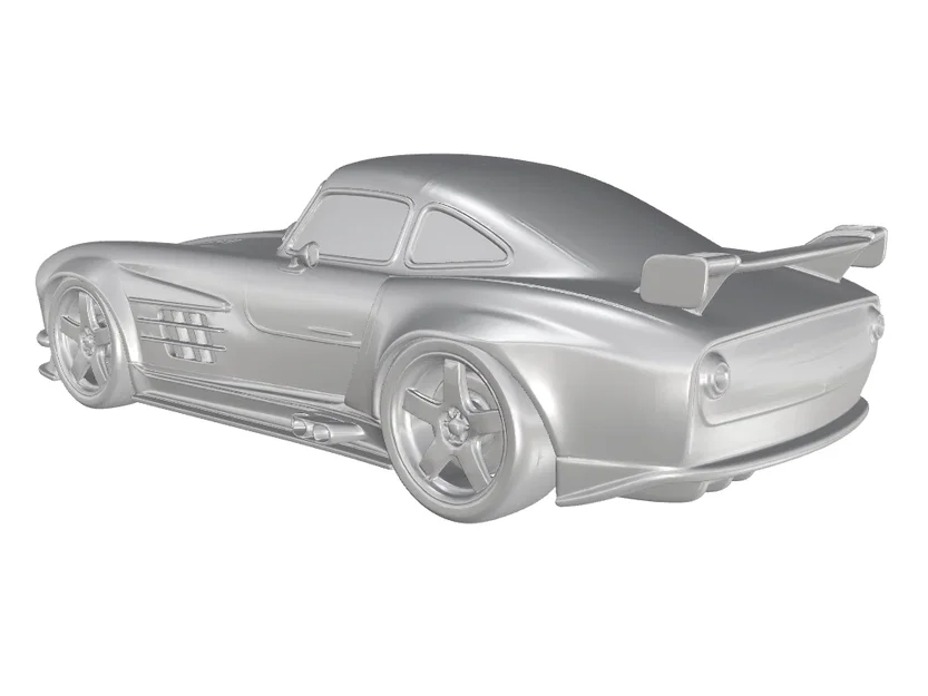 Mô hình 3D Mercedes-Benz 300 SL Gullwing W198 Racing siêu đẹp - Image 4