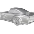 Mô hình 3D Mercedes-Benz 300 SL Gullwing W198 Racing siêu đẹp - Thumbnail 4