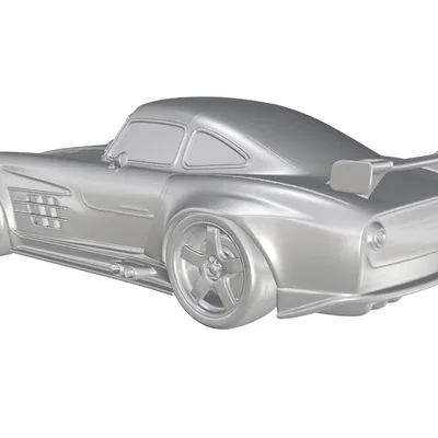 Mô hình 3D Mercedes-Benz 300 SL Gullwing W198 Racing siêu đẹp