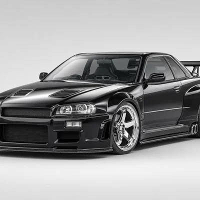 Mô hình 3D xe đua Nissan Skyline GT-R R34 V-Spec II