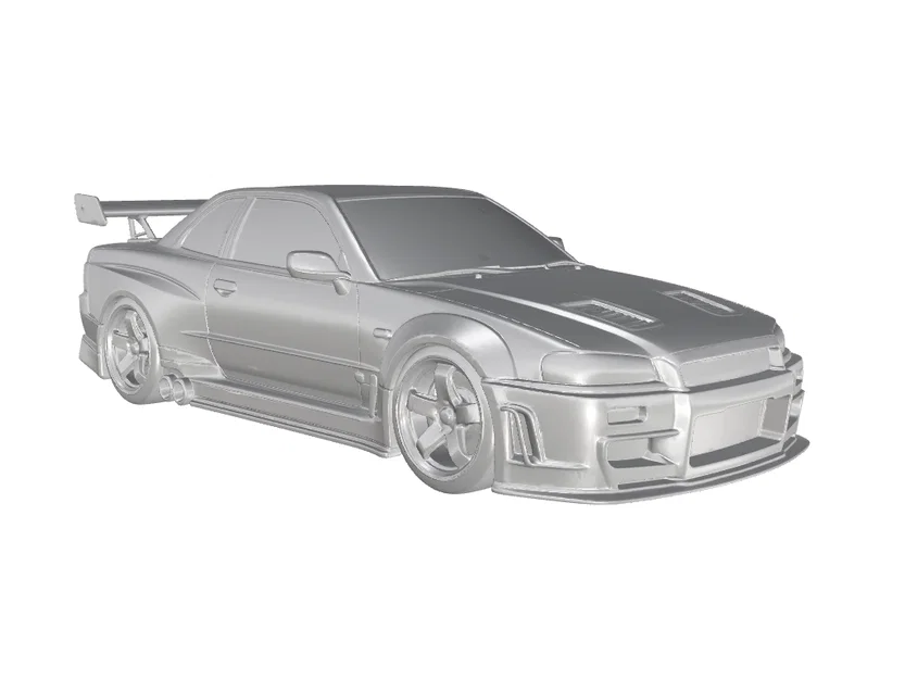 Mô hình 3D xe đua Nissan Skyline GT-R R34 V-Spec II - Image 4