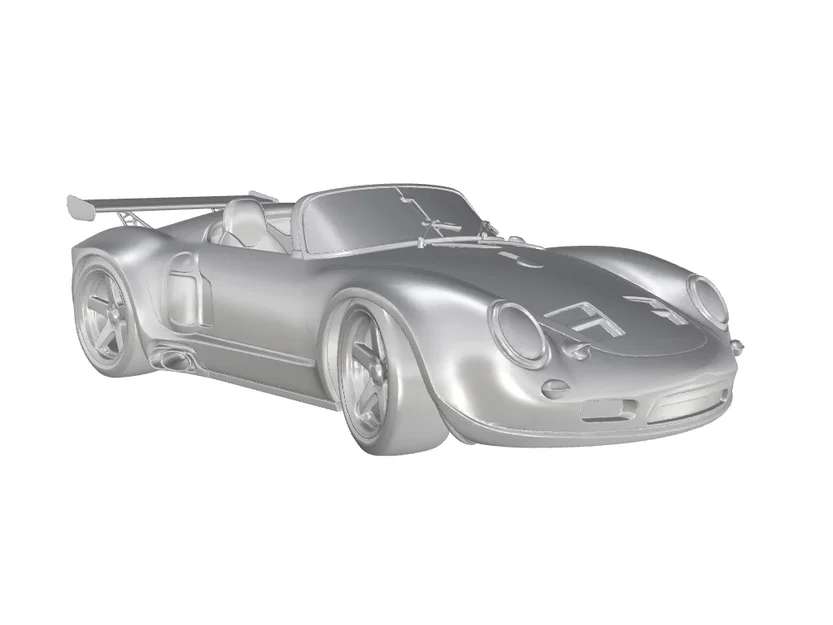 Mô hình 3D Porsche 550 Spyder 1953-1956 Racing Car chi tiết - Image 2