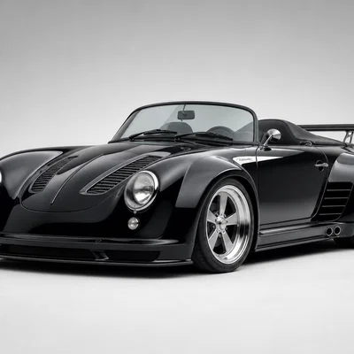 Mô hình 3D xe đua cổ điển Porsche 356 Speedster Racing sắc nét