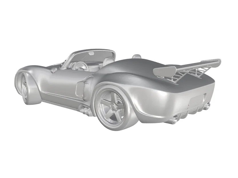 Mô hình 3D Porsche 550 Spyder 1953-1956 Racing Car chi tiết - Image 3