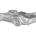 Mô hình 3D Porsche 550 Spyder 1953-1956 Racing Car chi tiết - Thumbnail 3