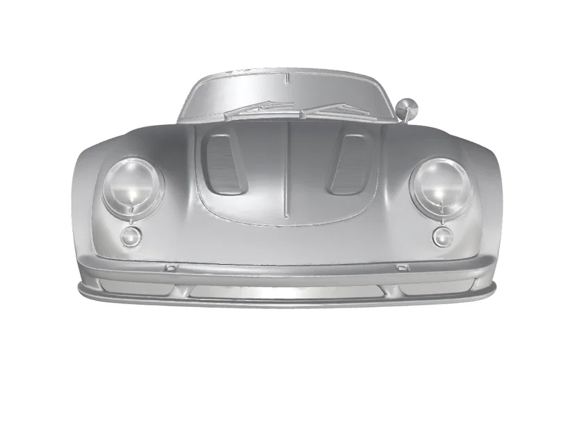 Mô hình 3D xe đua cổ điển Porsche 356 Speedster Racing sắc nét - Image 2