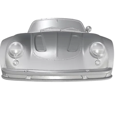 Mô hình 3D xe đua cổ điển Porsche 356 Speedster Racing sắc nét