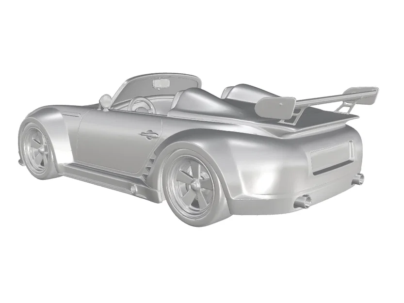 Mô hình 3D xe đua cổ điển Porsche 356 Speedster Racing sắc nét - Image 3