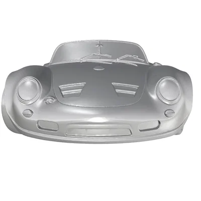 Mô hình 3D Porsche 550 Spyder 1953-1956 Racing Car chi tiết