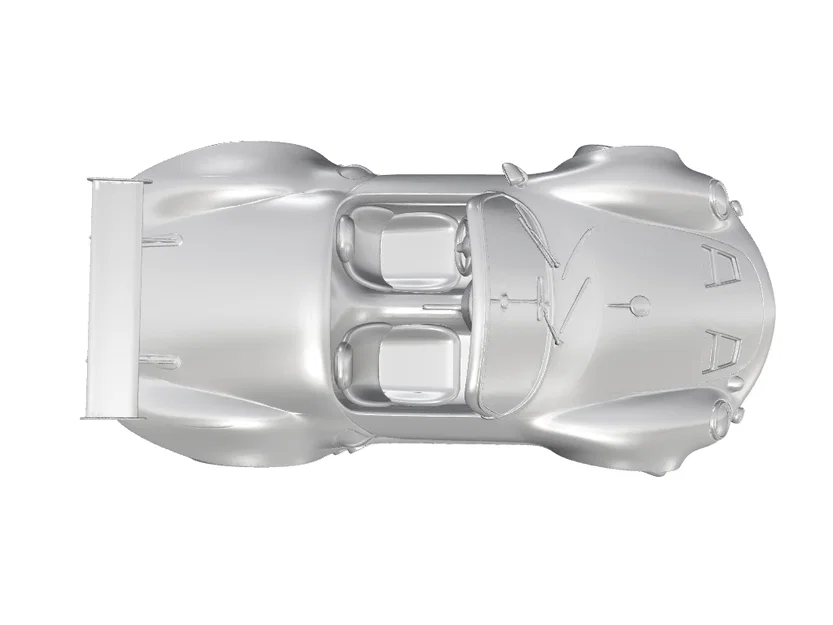 Mô hình 3D Porsche 550 Spyder 1953-1956 Racing Car chi tiết - Image 5