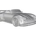 Mô hình 3D xe đua cổ điển Porsche 356 Speedster Racing sắc nét - Thumbnail 4