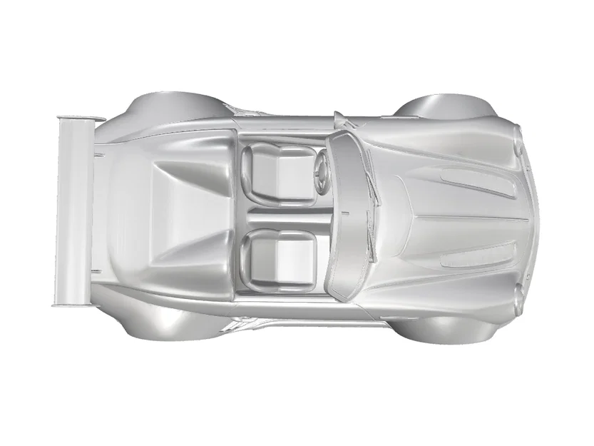 Mô hình 3D xe đua cổ điển Porsche 356 Speedster Racing sắc nét - Image 5
