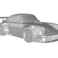 Mô hình in 3D Porsche 911 901 Coupe phiên bản đua cổ điển - Thumbnail 4