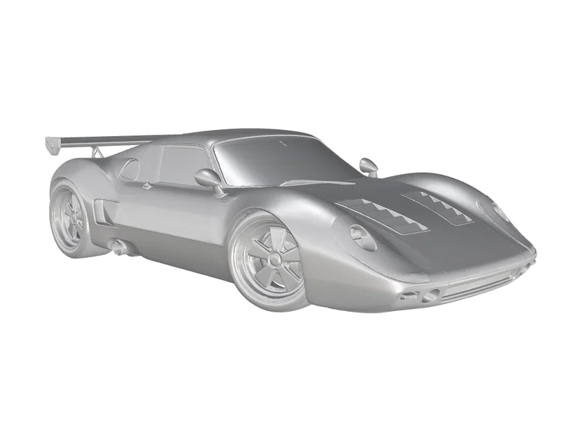 Mô hình 3D xe đua cổ điển Porsche 904 Carrera GTS 1964-1965 - Image 4