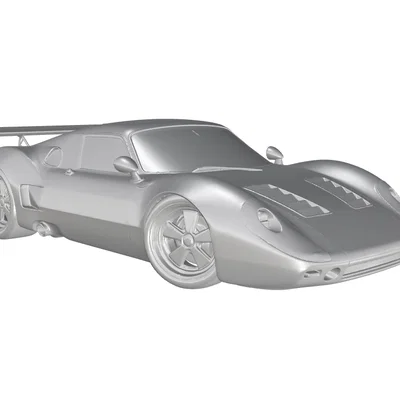Mô hình 3D xe đua cổ điển Porsche 904 Carrera GTS 1964-1965