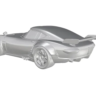 Mô hình xe đua huyền thoại Toyota 2000GT 1967-1970 in 3D