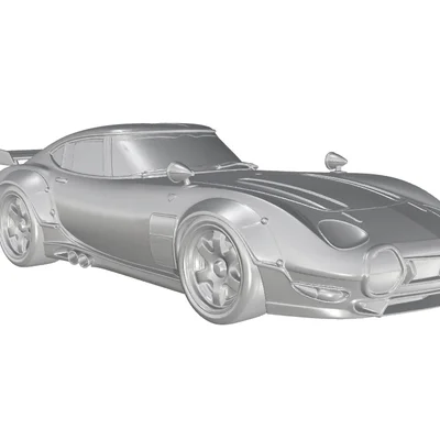 Mô hình xe đua huyền thoại Toyota 2000GT 1967-1970 in 3D 5