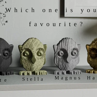 Tượng cú từ bộ sưu tập ‘The Owl Gang’