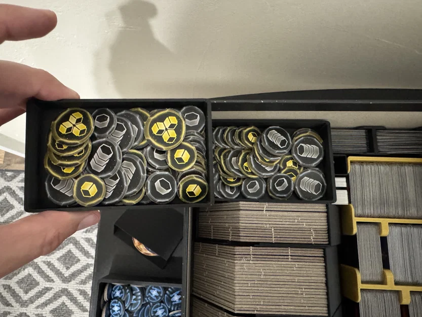 Bộ organizer Twilight Imperium 4e + PoK + TE cho bài có bọc sleeve (Không cộm nắp) - Image 3