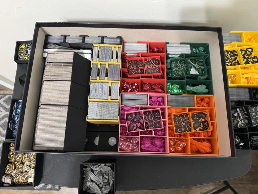 Bộ organizer Twilight Imperium 4e + PoK + TE cho bài có bọc sleeve (Không cộm nắp) - Image 7