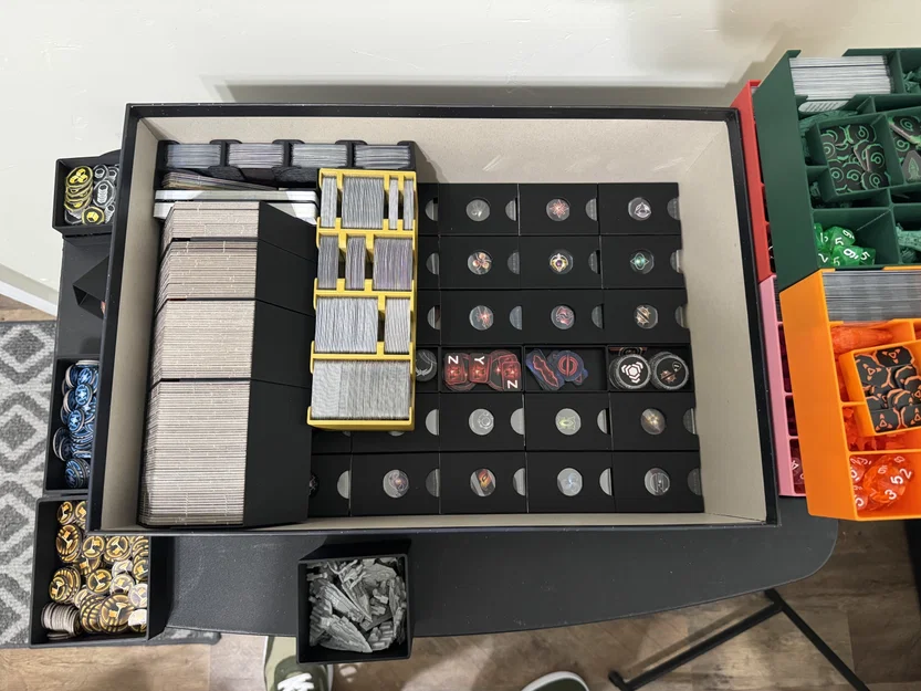 Bộ organizer Twilight Imperium 4e + PoK + TE cho bài có bọc sleeve (Không cộm nắp) - Image 8