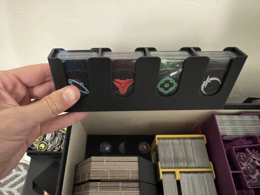 Bộ organizer Twilight Imperium 4e + PoK + TE cho bài có bọc sleeve (Không cộm nắp) - Image 9