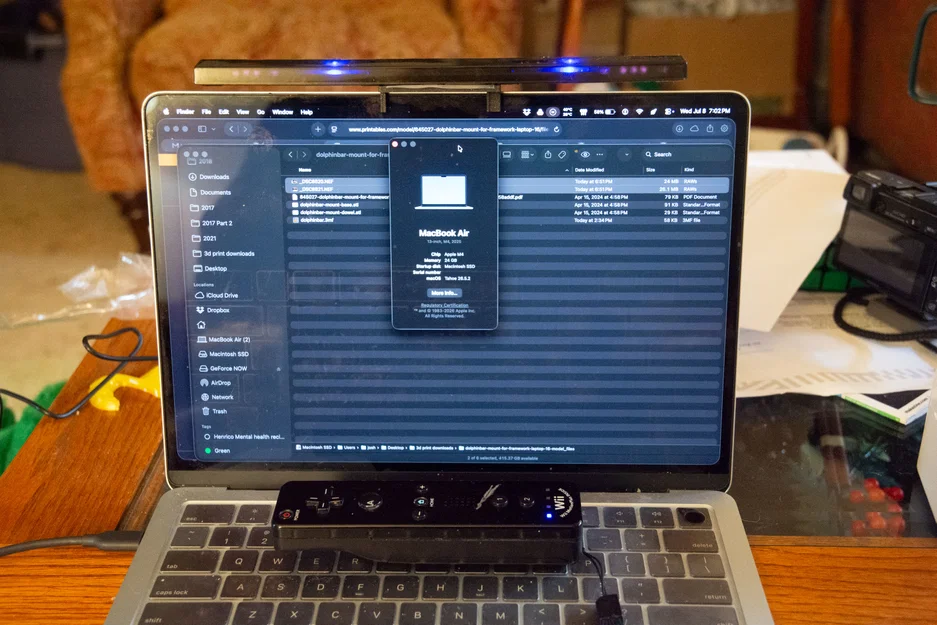 Ngàm gắn Dolphinbar cho MacBook Air M2 - M5 - Image 2