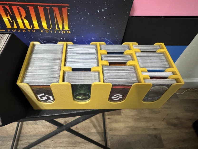 Bộ organizer Twilight Imperium 4e + PoK + TE cho bài có bọc sleeve (Không cộm nắp) - Image 14