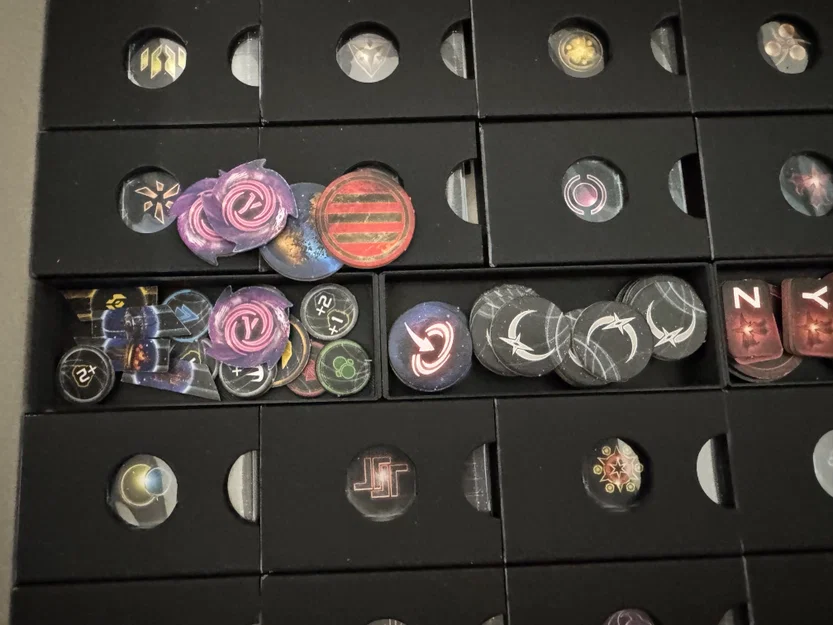 Bộ organizer Twilight Imperium 4e + PoK + TE cho bài có bọc sleeve (Không cộm nắp) - Image 17