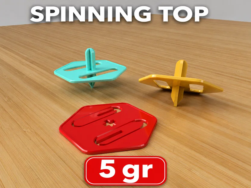 Con quay Spinning top in liền khối (Print in place) - Image 1