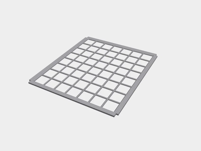 Tấm đế Gridfinity 8x7 dành cho hộp IKEA Lekman - In 3D thông minh - Image 1