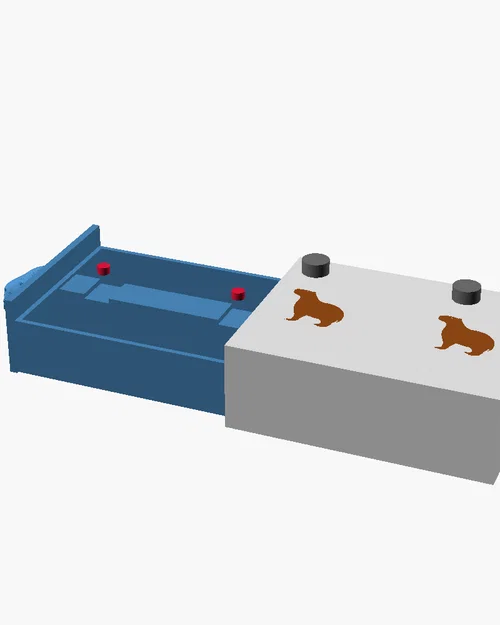 Capybara Lock Box — Hộp Ngăn Kéo Khóa Từ Kết Hợp Hai Chìa Khóa - Image 5