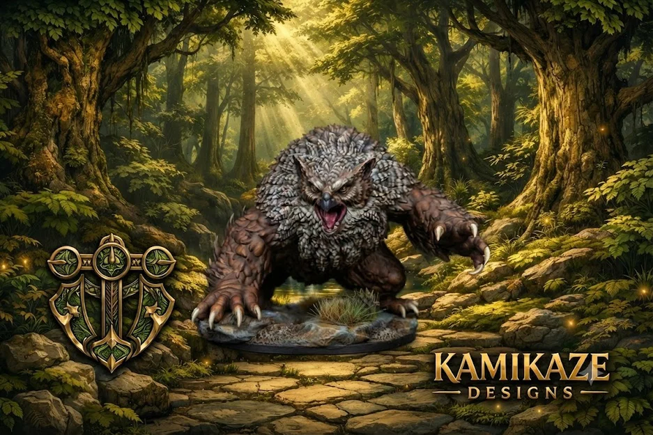 Mô hình Owlbear 2 cho game RPG - Image 1