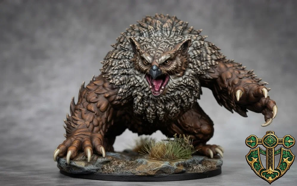 Mô hình Owlbear 2 cho game RPG - Image 2