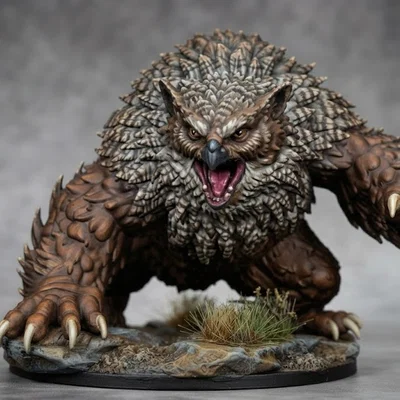 Mô hình Owlbear 2 cho game RPG