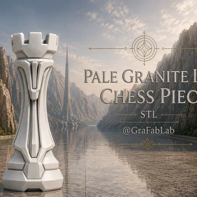 Quân xe (Rook) thuộc bộ cờ Pale Granite Line