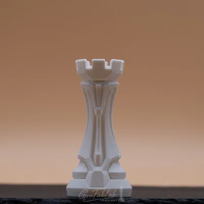 Quân xe (Rook) thuộc bộ cờ Pale Granite Line