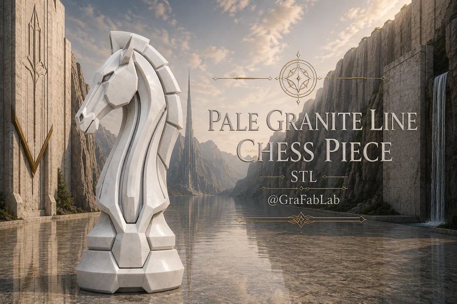Quân Mã (Knight) - Bộ cờ vua Pale Granite Line - Image 1