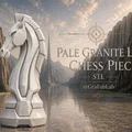 Quân Mã (Knight) - Bộ cờ vua Pale Granite Line - Thumbnail 1
