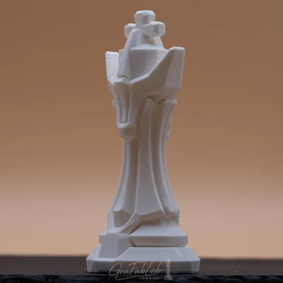 Quân Cờ Vua "King" - Pale Granite Line