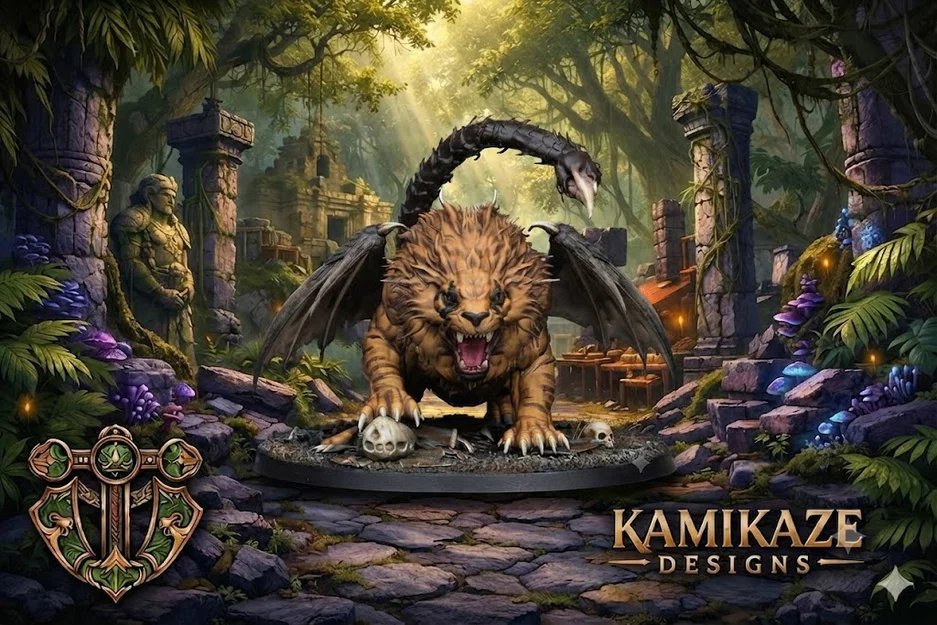 Mô hình Manticore cho game RPG - Image 1